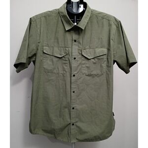 Magpul Mens 2XL Olive Green Short Sleeve Snap Front Tactical Shirt MAG713